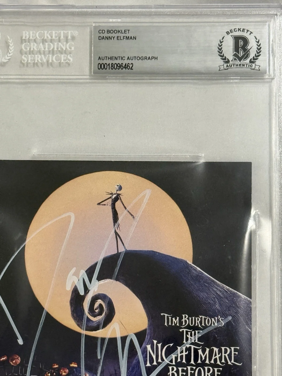 Danny Elfman — DANNY ELFMAN SIGNED THE NIGHTMARE BEFORE CHRISTMAS AUTOGRAPH CD BOOKLET BECKETT, изображение 4