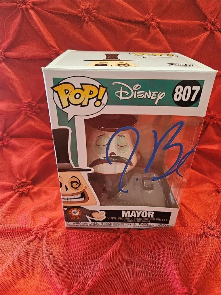 TIM BURTON THE MAYOR — TIM BURTON HAND SIGNED AUTOGRAPHED FUNKO POP! 807 NIGHTMARE BEFORE CHRISTMAS COA, изображение 2