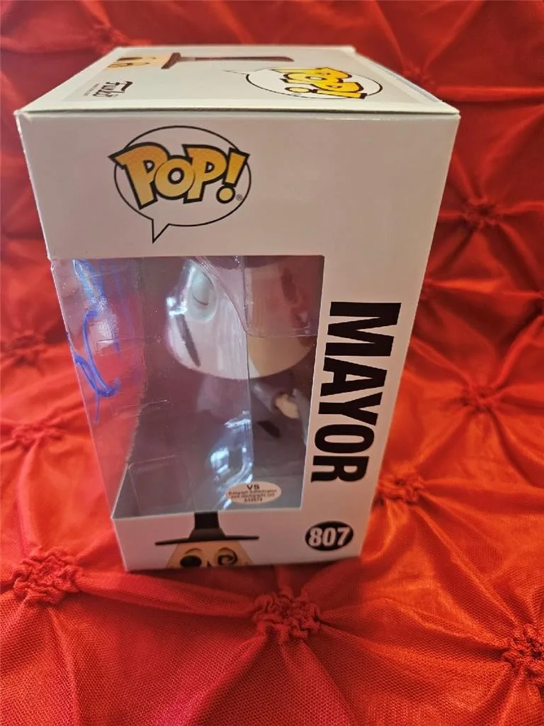 TIM BURTON THE MAYOR — TIM BURTON HAND SIGNED AUTOGRAPHED FUNKO POP! 807 NIGHTMARE BEFORE CHRISTMAS COA, изображение 3