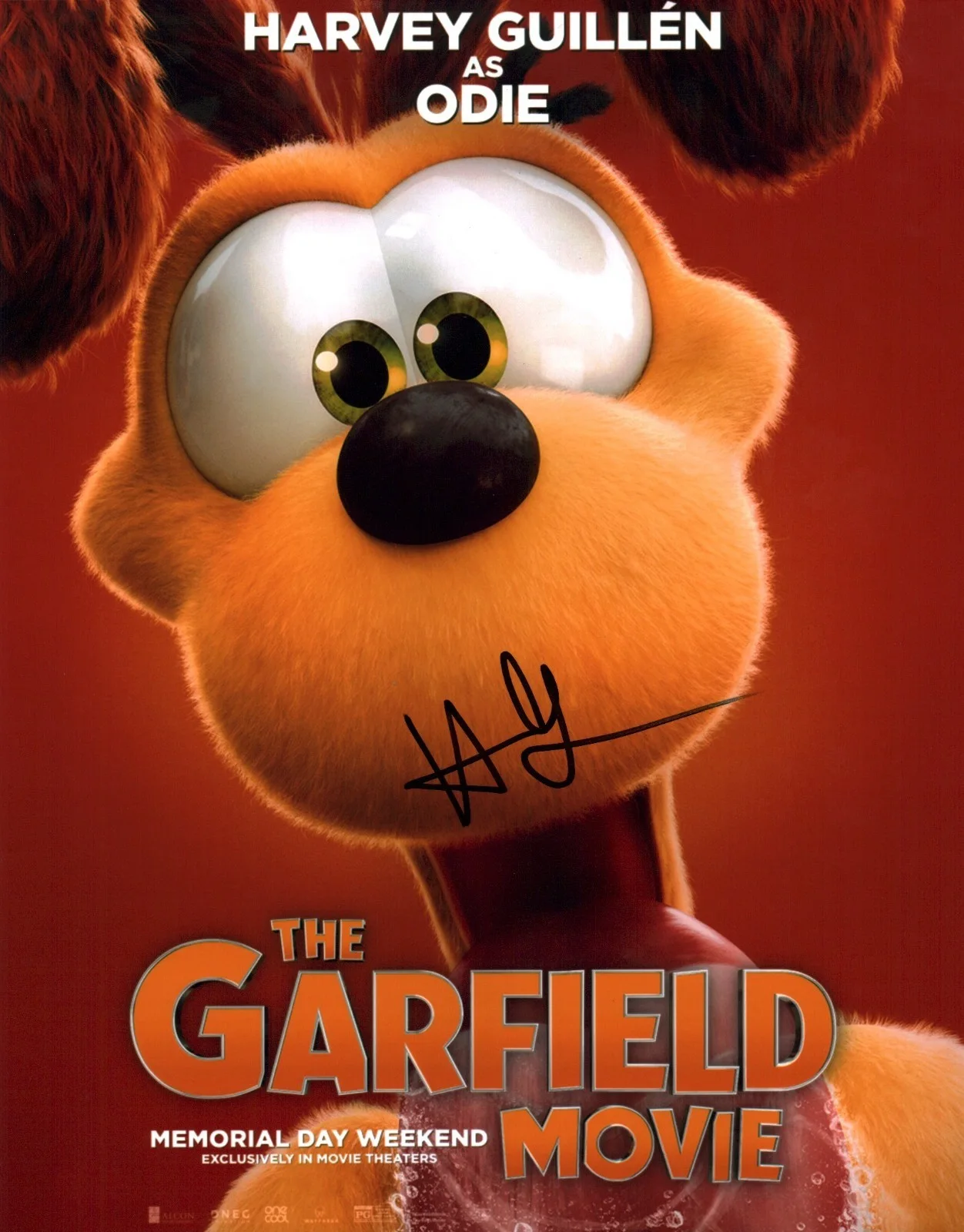 Harvey Guillen — Harvey Guillen The Garfield Movie 11x14 Signed Photo JSA Certified Autograph