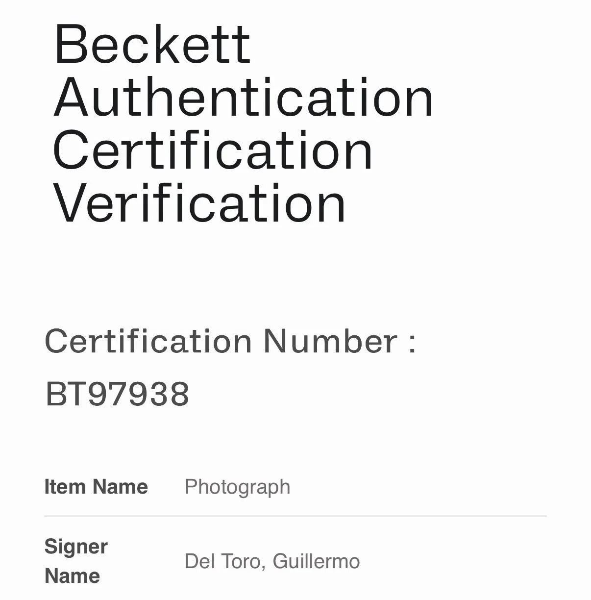 Guillermo Del Toro — GUILLERMO DEL TORO SIGNED AUTOGRAPH 12x18 HELLBOY PHOTO BECKETT-A, изображение 4