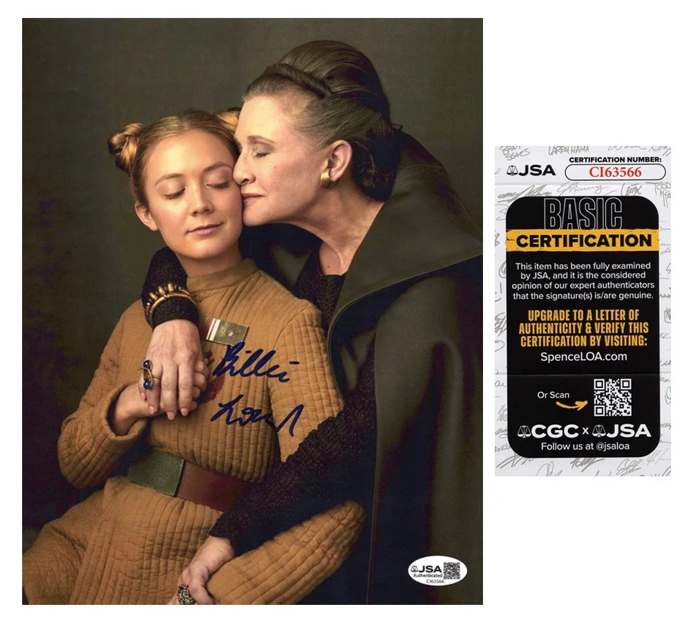 Billie Lourd — Billie Lourd signed "STAR WARS" 8x10 Photo c AUTOGRAPHED Carrie Fisher JSA COA
