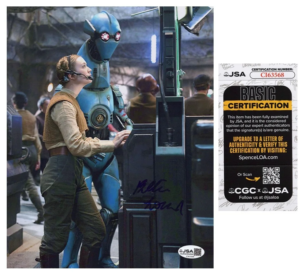 Billie Lourd — Billie Lourd signed "STAR WARS" 8x10 Photo a AUTOGRAPH Lieutenant Connix JSA COA