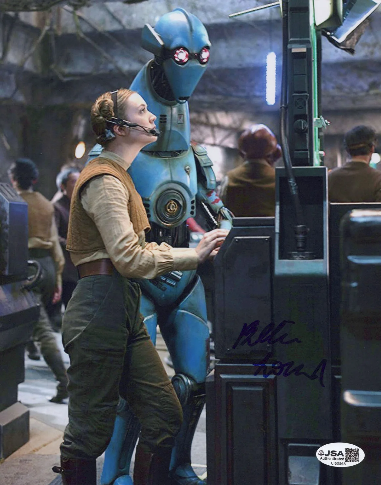 Billie Lourd — Billie Lourd signed "STAR WARS" 8x10 Photo a AUTOGRAPH Lieutenant Connix JSA COA, image 4