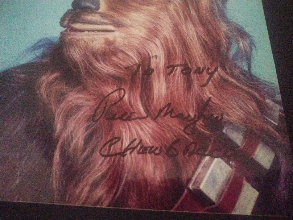 Peter Mayhew — Star Wars Peter Mayhew Chewbacca Autographed 8 x 10 Color Photograph, изображение 2