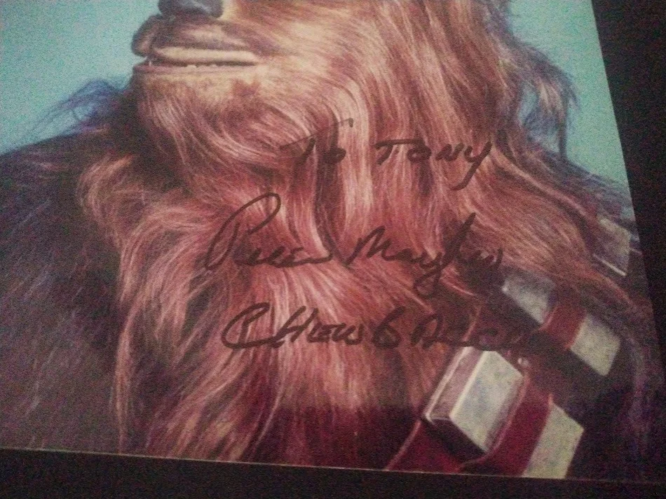 Peter Mayhew — Star Wars Peter Mayhew Chewbacca Autographed 8 x 10 Color Photograph, изображение 4