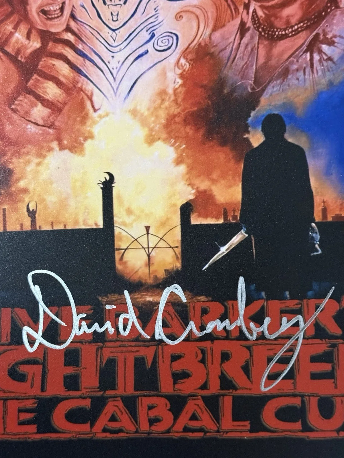 David Cronenbrg — DAVID CRONENBERG SIGNED NIGHTBREED THE CABAL CUT 12X18 PHOTO PROOF + BECKETT COA, image 2