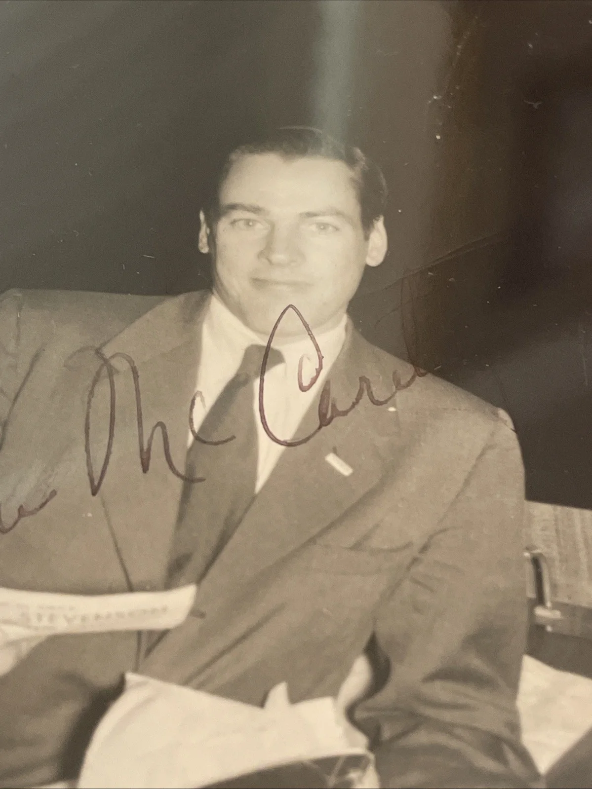 Kevin McCarthy — Kevin McCarthy Autograph Candid Photograph & Playbill Broadway Body Snatchers, image 3