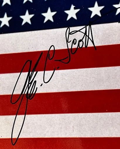 George C. Scott — George C. Scott Autographed 8x10 Patton Photo w/ With JSA Auction LOA, image 3