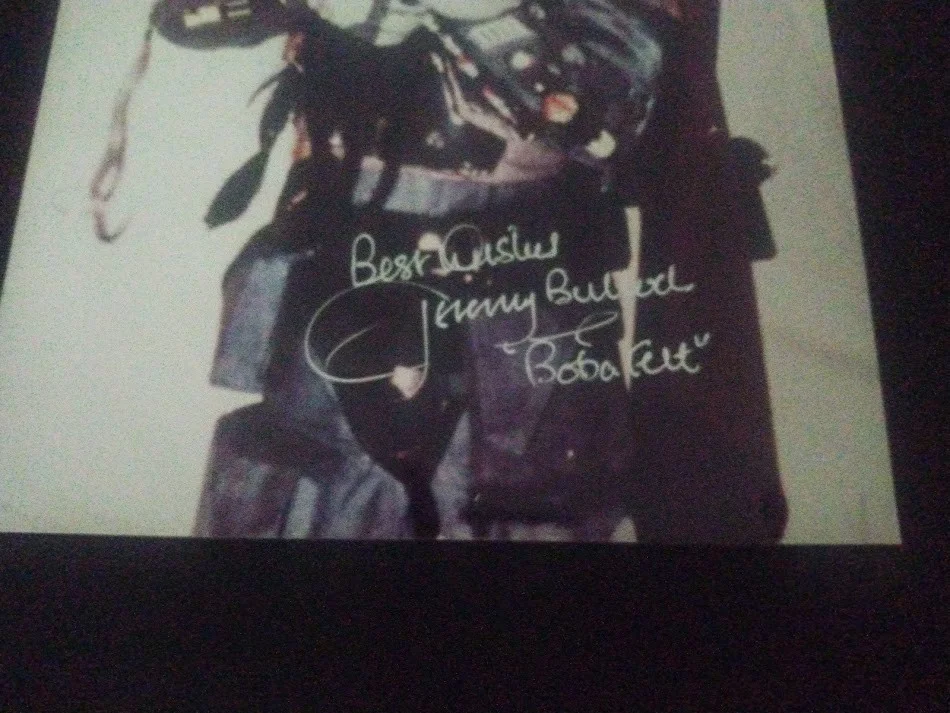 Star Wars Jeremy Bullock Boba Fett Autographed Color 8 x 10 Photograph, изображение 2