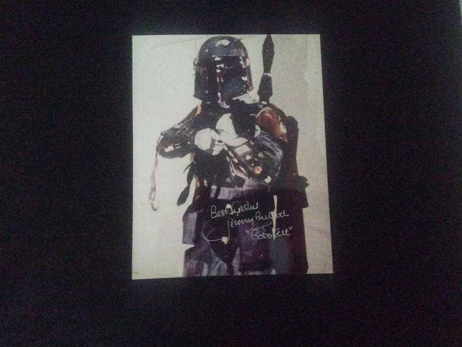 Star Wars Jeremy Bullock Boba Fett Autographed Color 8 x 10 Photograph, изображение 3