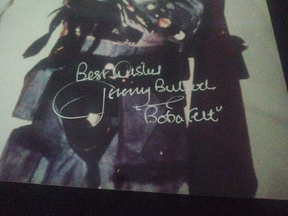 Star Wars Jeremy Bullock Boba Fett Autographed Color 8 x 10 Photograph, изображение 5