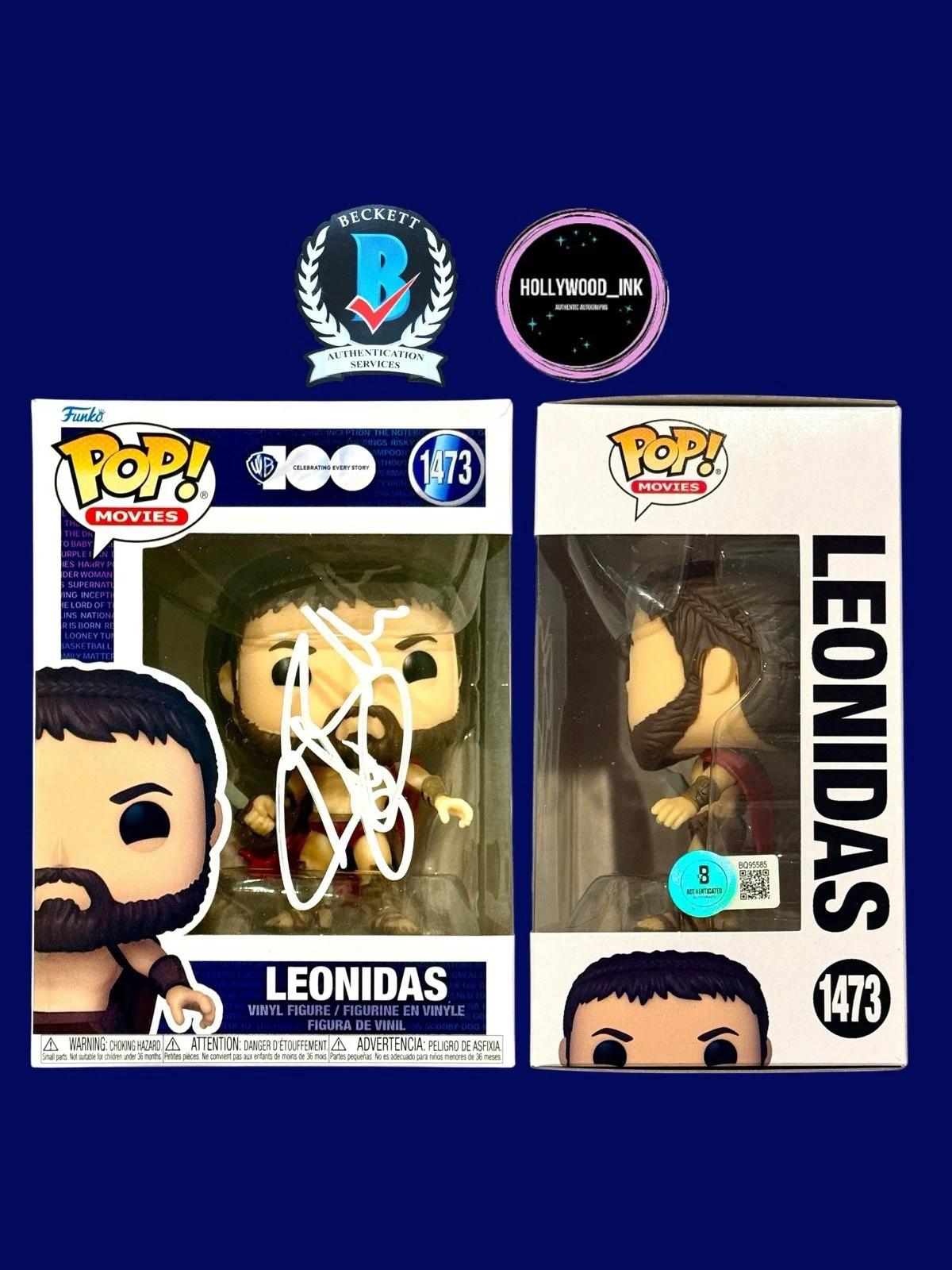 Gerard Butler — GERARD BUTLER SIGNED LEONIDAS FUNKO POP 300 AUTOGRAPH BECKETT BQ95584