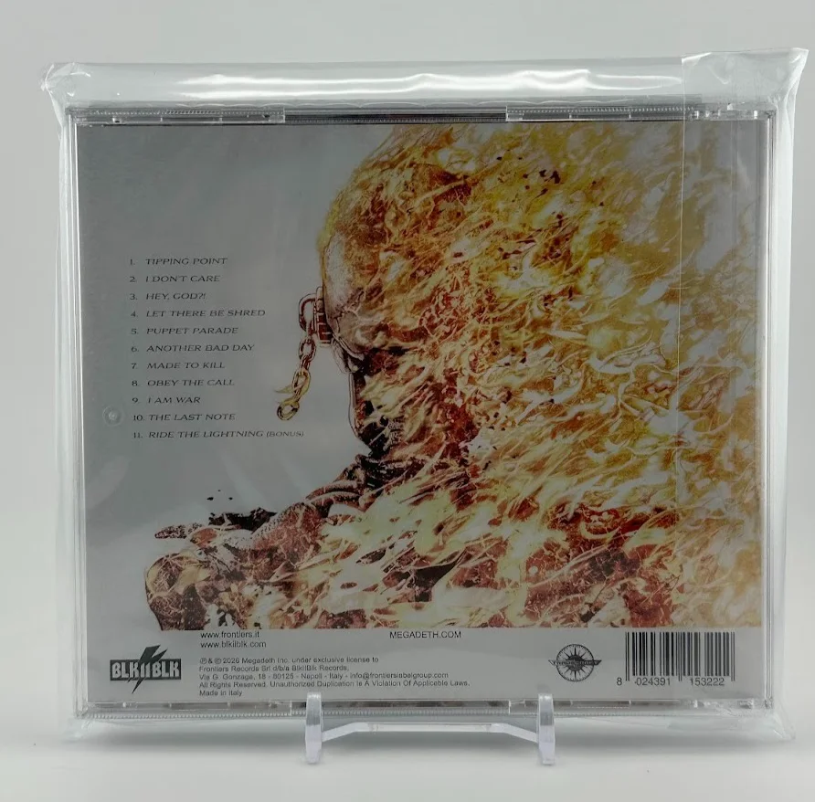 Megadeth Self Titled CD with Signed Art Card Autographed by the Band, изображение 2