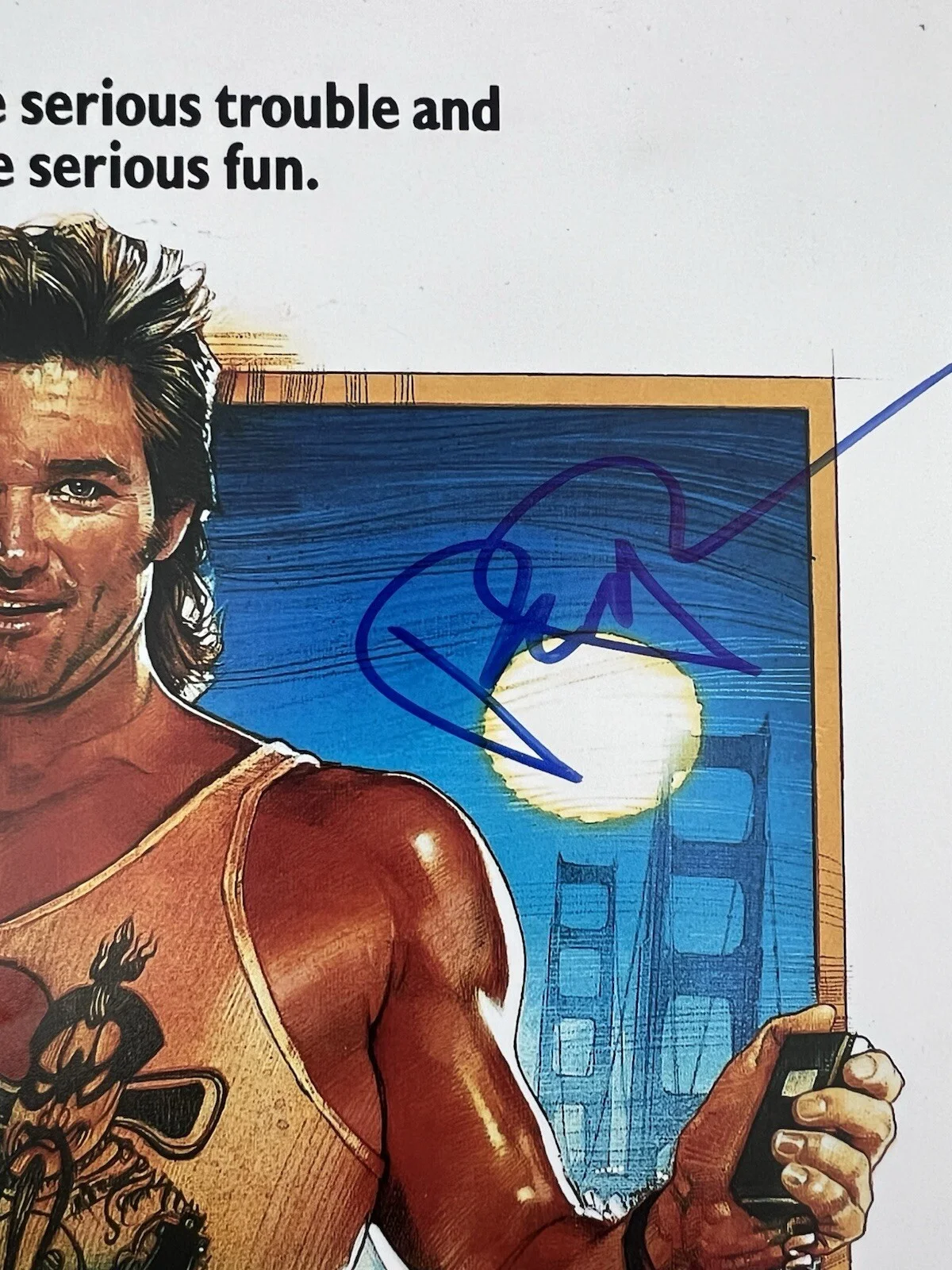 Kurt Russell, John Carpenter, James Hong, Dennis Dun — KURT RUSSELL SIGNED J.C. JAMES HONG +1 BIG TROUBLE IN LITTLE CHINA 11x17 PHOTO, изображение 5