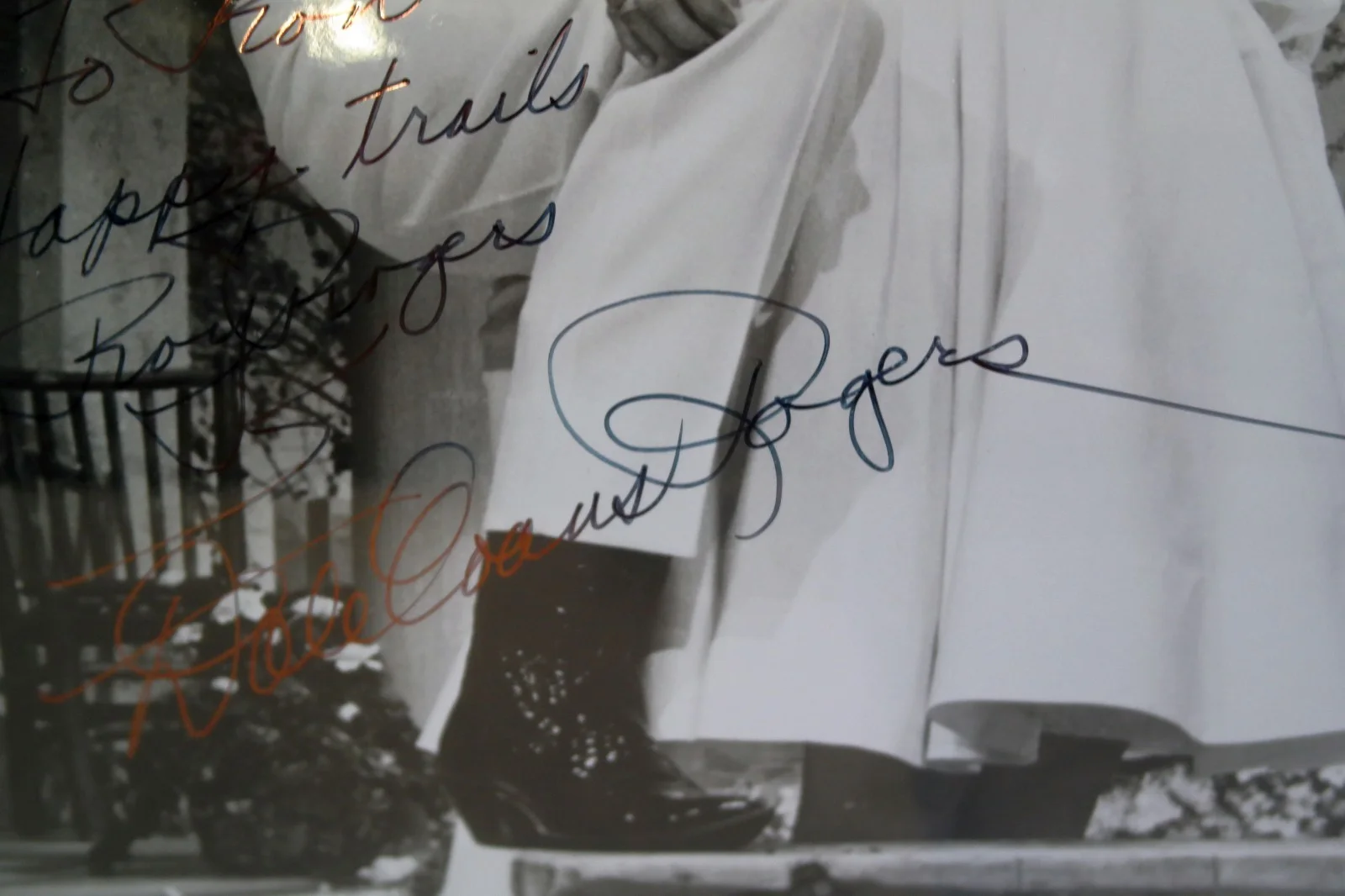 Roy Rogers & Dale Evens Personalized Autographed 8 x 10 Bl/White Photo, изображение 3