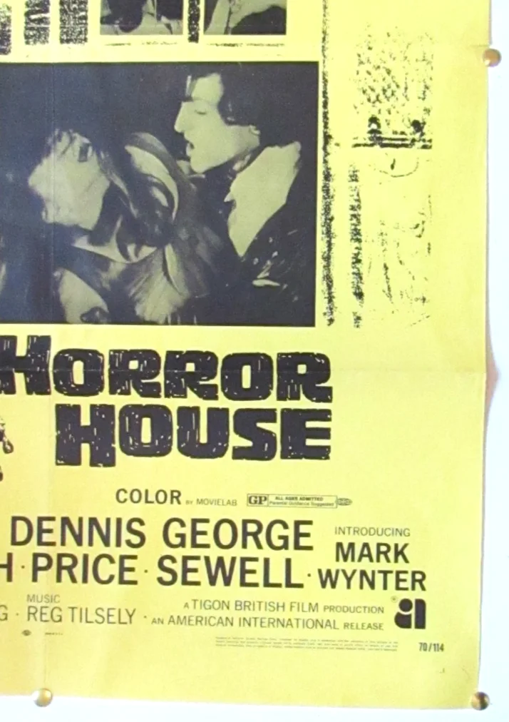 Original Horror House USA One Sheet Film Poster 1970, image 4