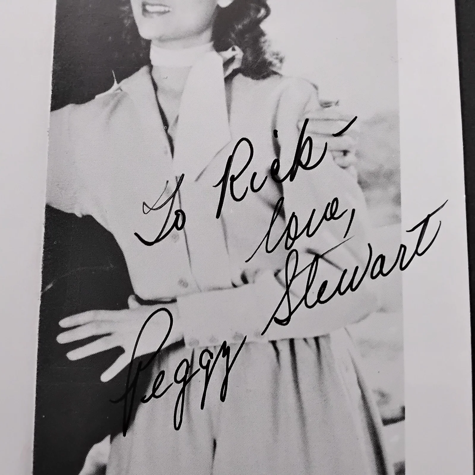 Peggy Stewart SIGNED 3x5 Photo 40s Movie TV Actress Westerns Republic Roy Rogers, изображение 4