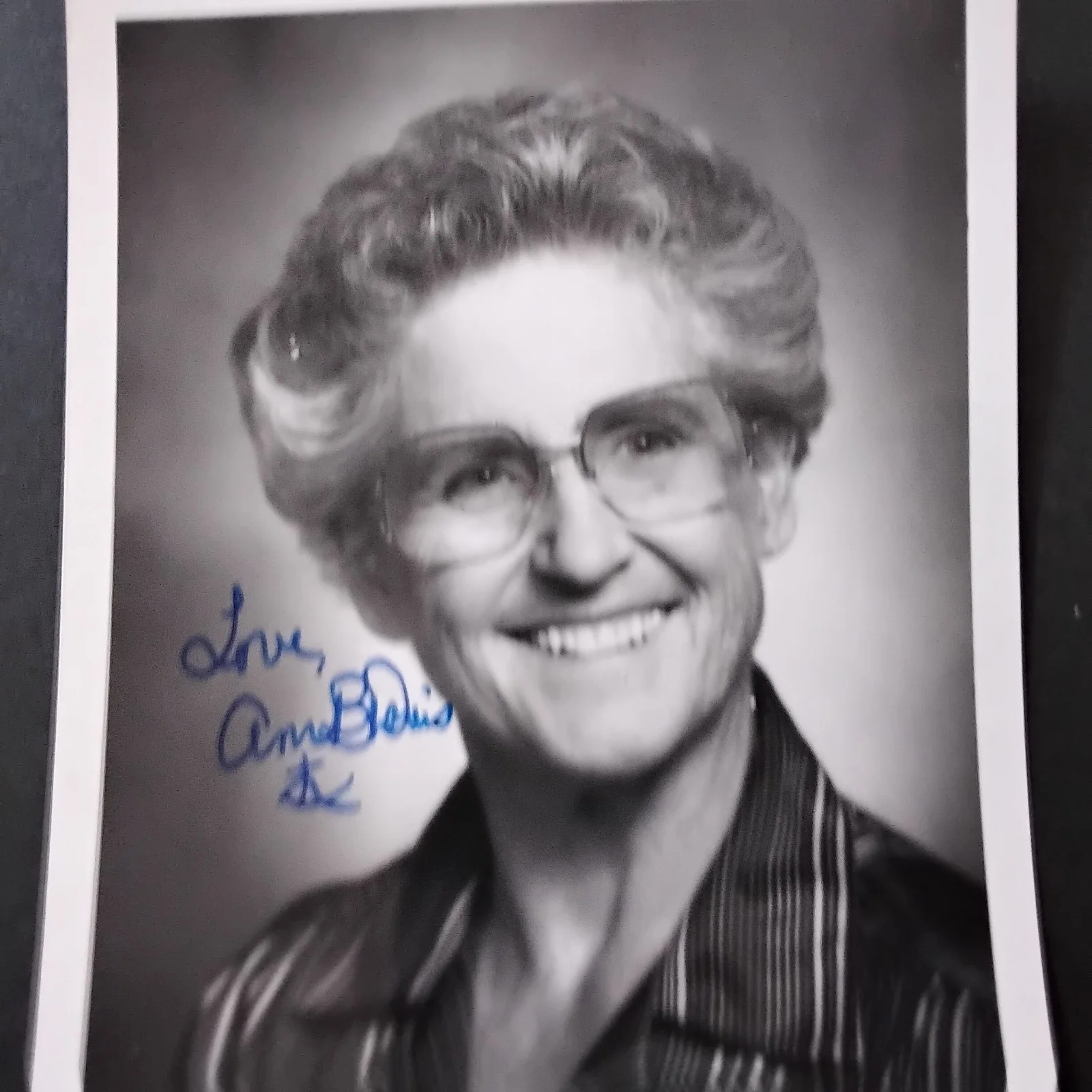 Ann B Davis SIGNED 3x5 Photo TV Actress Brady Bunch "Alice" 70s TV Series Comedy, изображение 2