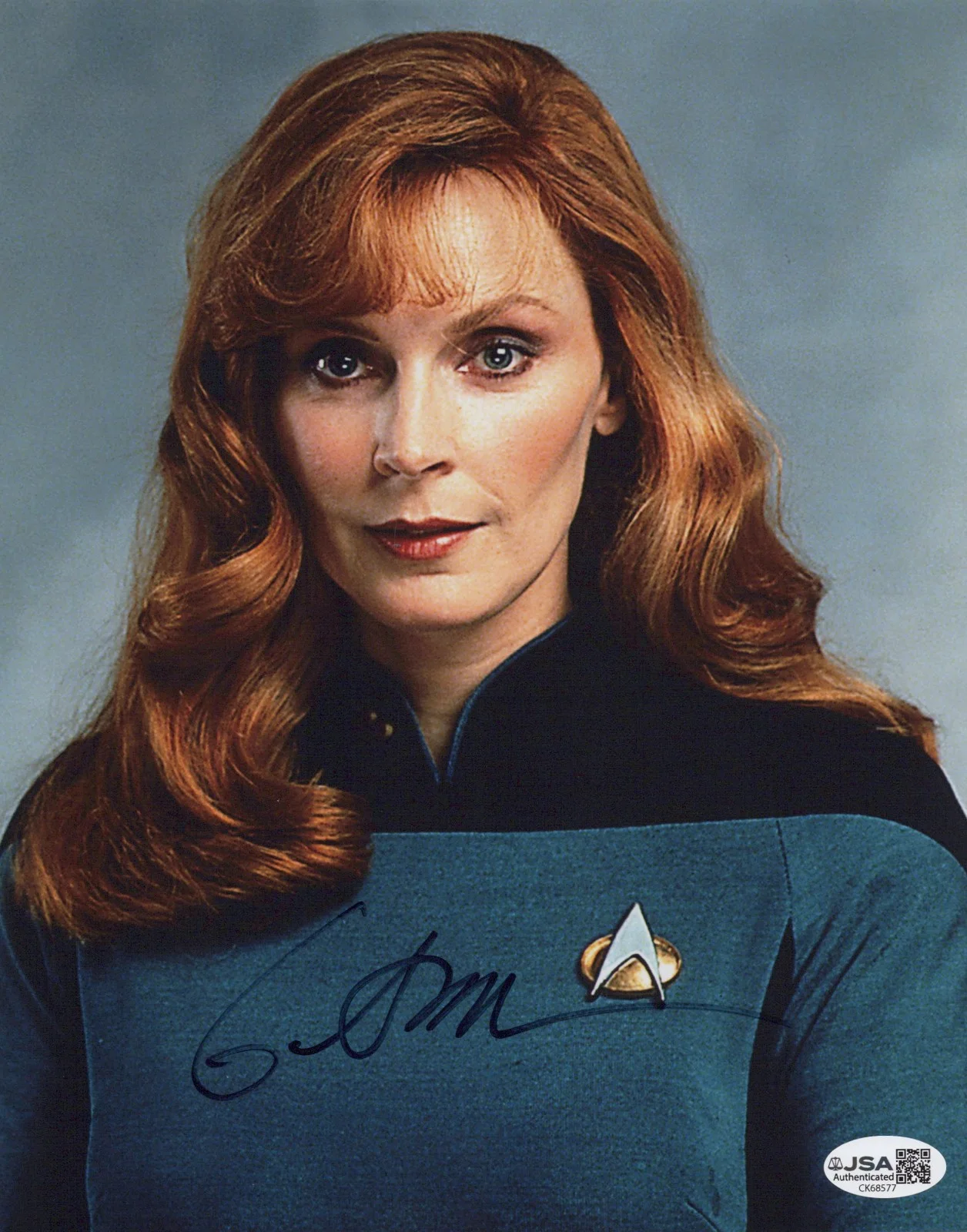 Gates McFadden — Star Trek- Gates McFadden, Dr. Beverly Crusher signed 8x10 photo JSA COA