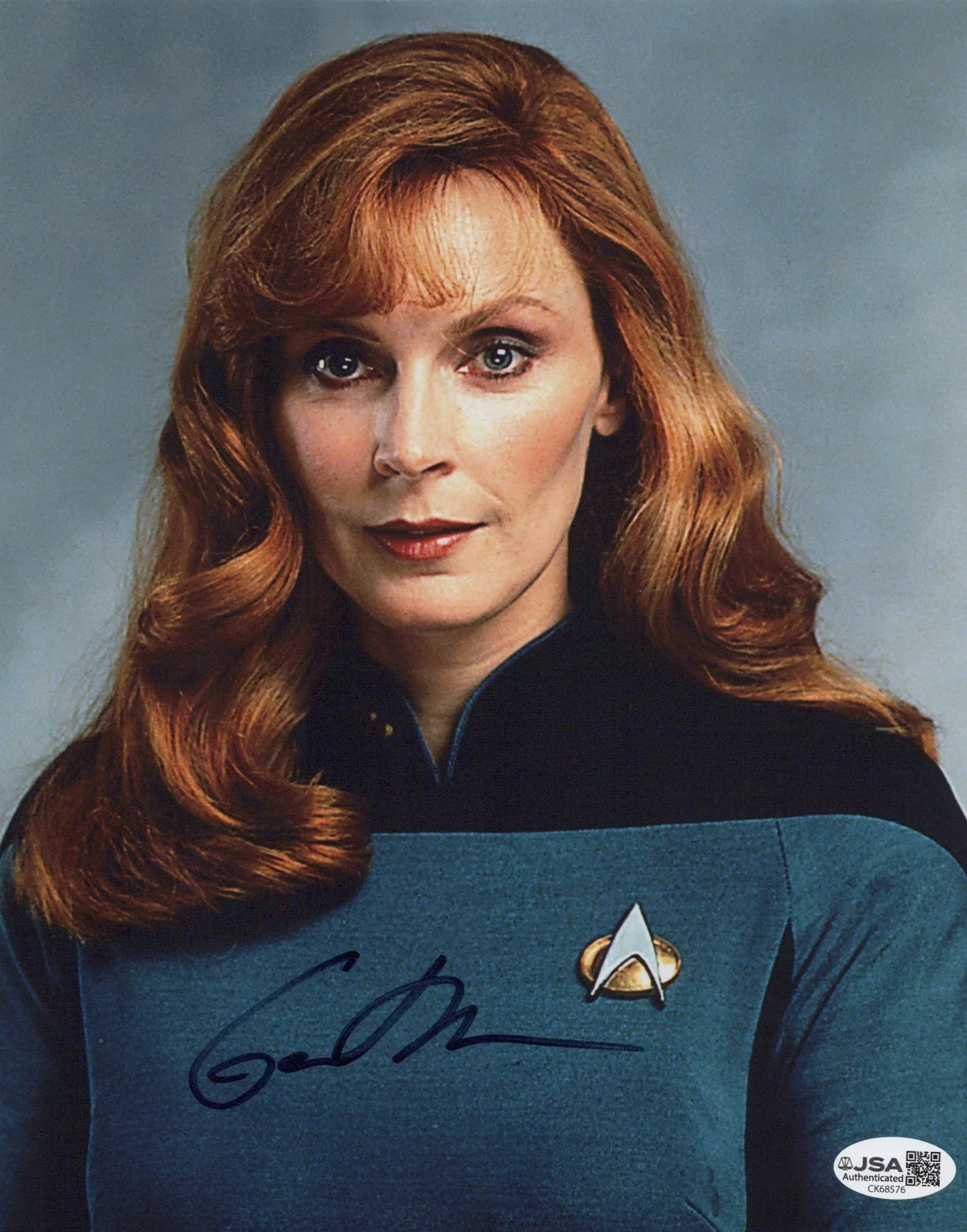 Gates McFadden — Star Trek- Gates McFadden, Dr. Beverly Crusher signed 8x10 photo JSA COA