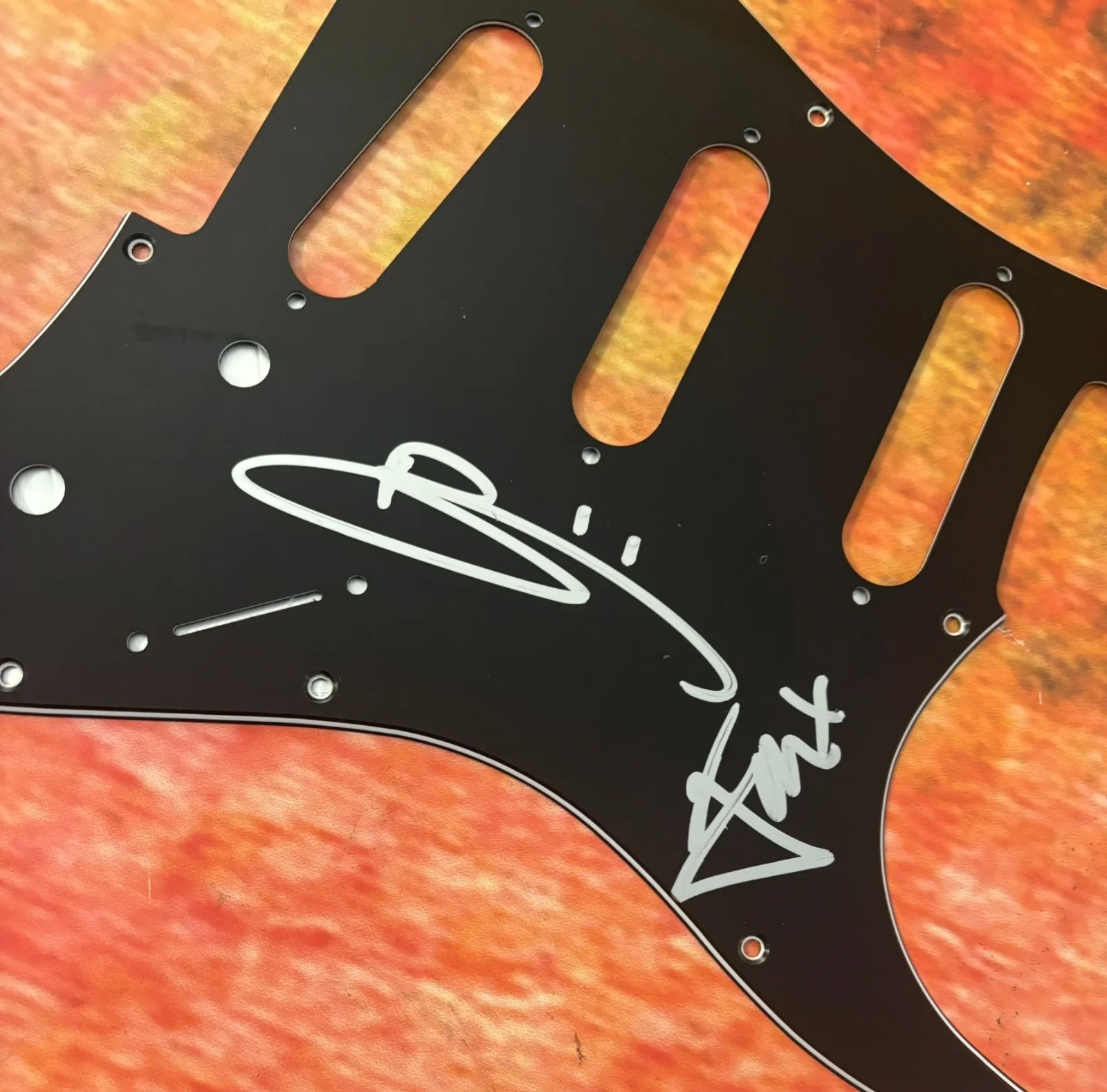 GFA Joel & Benji Madden Band * GOOD CHARLOTTE * Signed Electric Pickguard COA, image 3