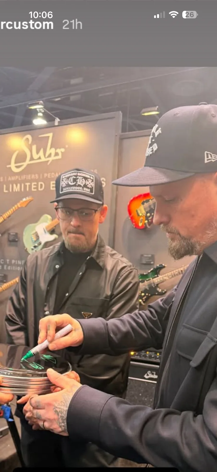 GFA Joel & Benji Madden Band * GOOD CHARLOTTE * Signed Electric Pickguard COA, image 5