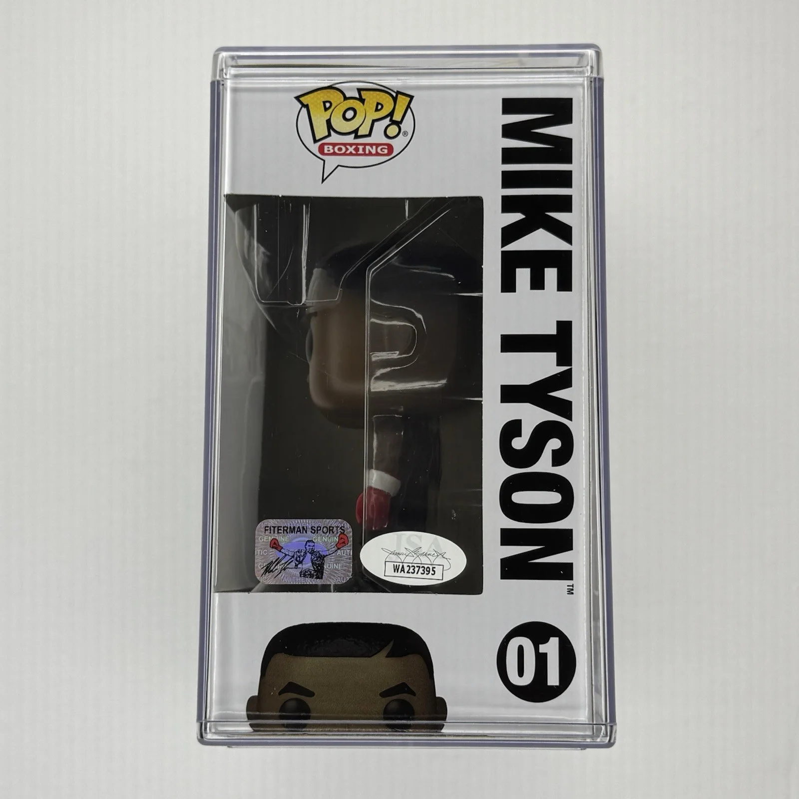 Mike Tyson — Mike Tyson Auto Funko Pop #01 New Fiterman Sports JSA Authentication White Ink, изображение 3