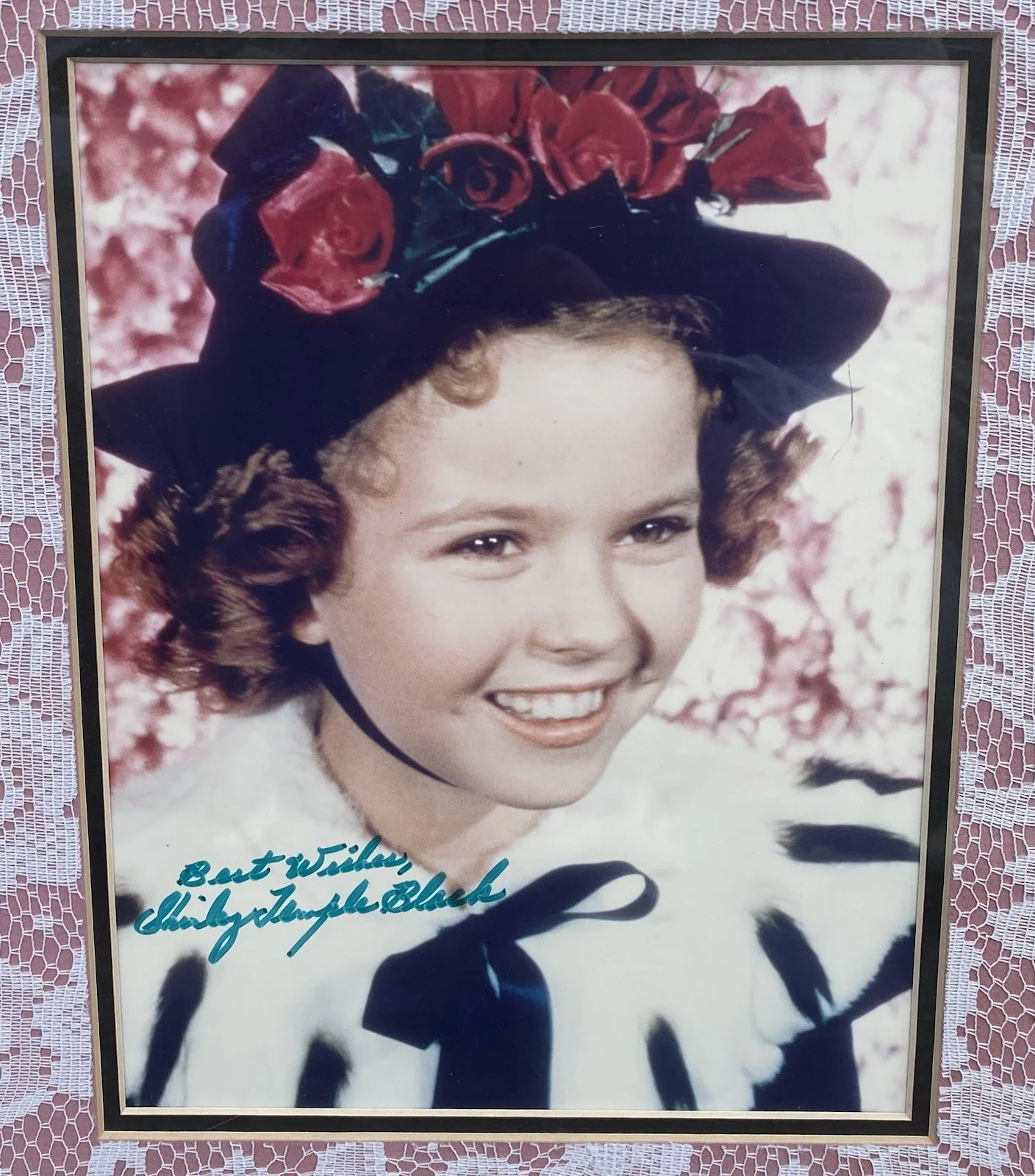Shirley Temple Signed Autographed Framed Photo, image 2