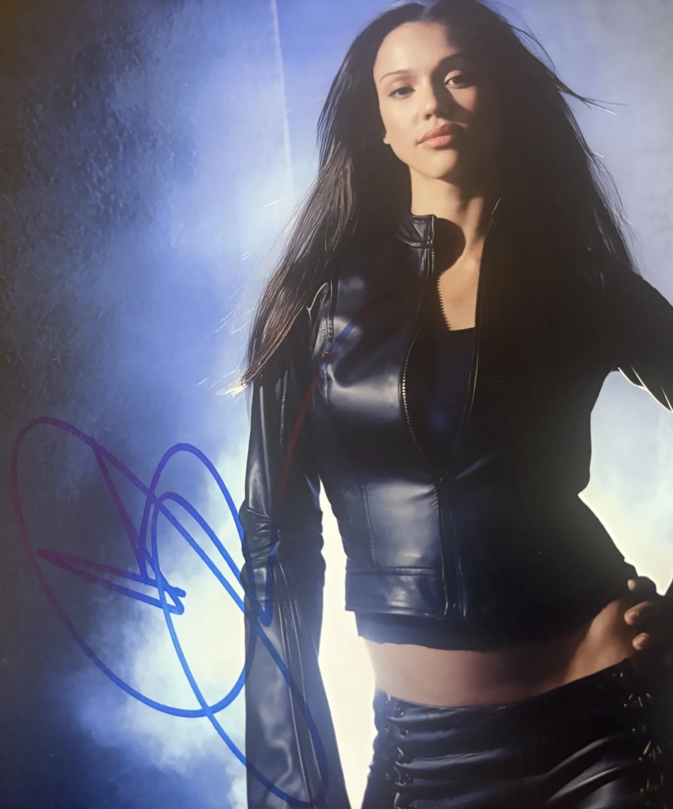 Jessica Alba — Rare, Jessica Alba framed, SIGNED, 8x10 Photo Photograph Dark Angel film 2000s, изображение 4
