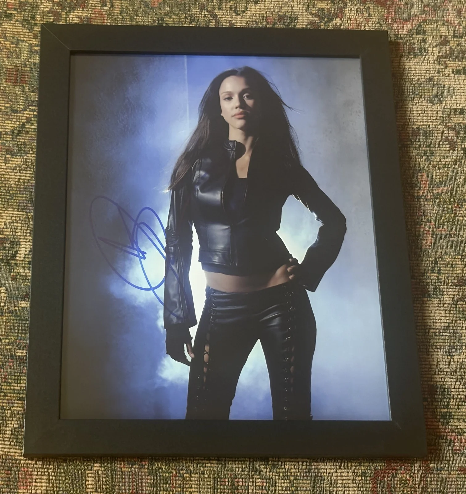 Jessica Alba — Rare, Jessica Alba framed, SIGNED, 8x10 Photo Photograph Dark Angel film 2000s, изображение 5