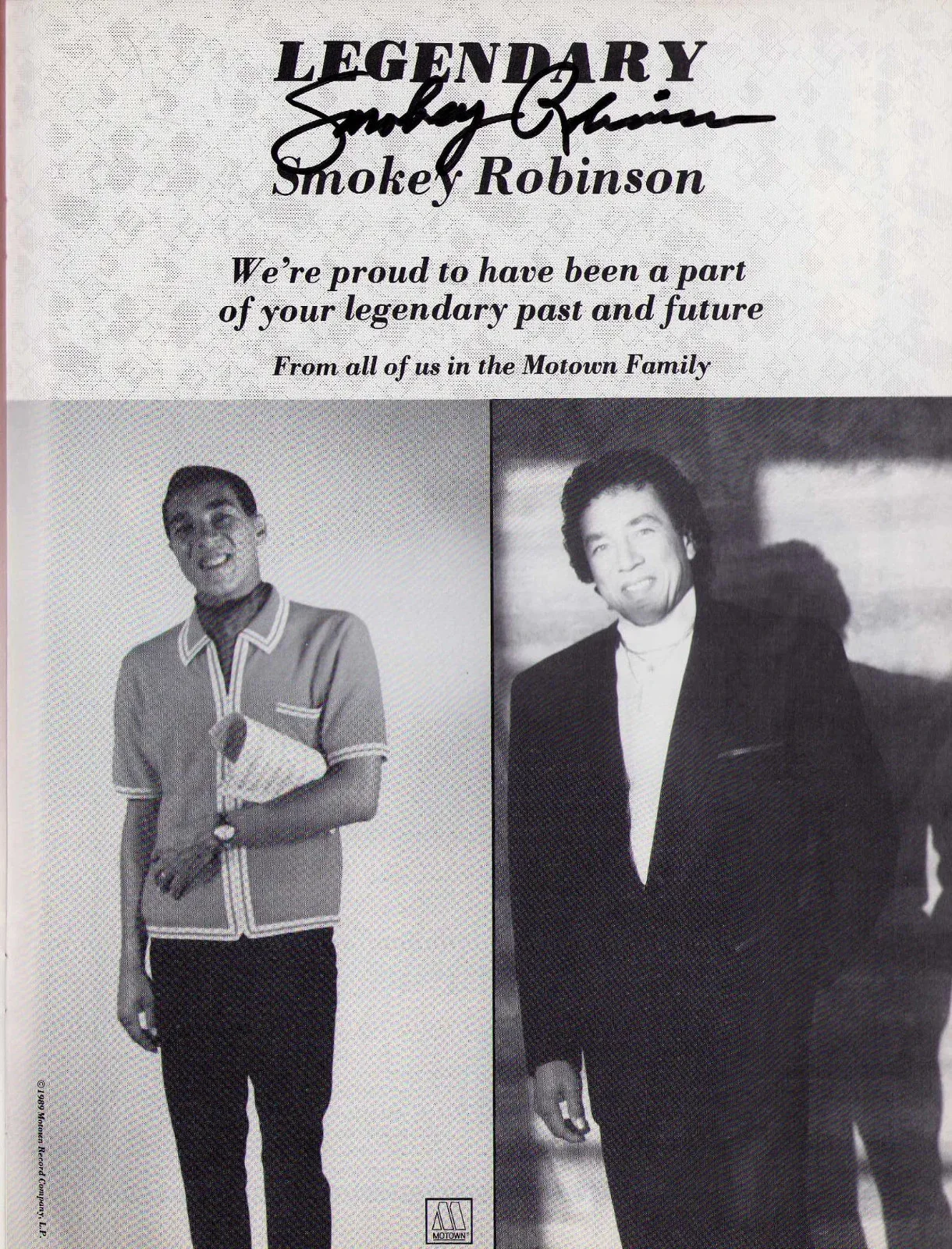 Andrew Lloyd Weber, Liza Minelli, Smokey Robinson, Willie Nels — Grammy Living Legends Program signed by legends SMOKEY-WEBER-MINELLI-NELSON p, image 5