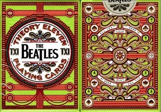 The Beatles Playing Cards (Green) by Theory11, image 3