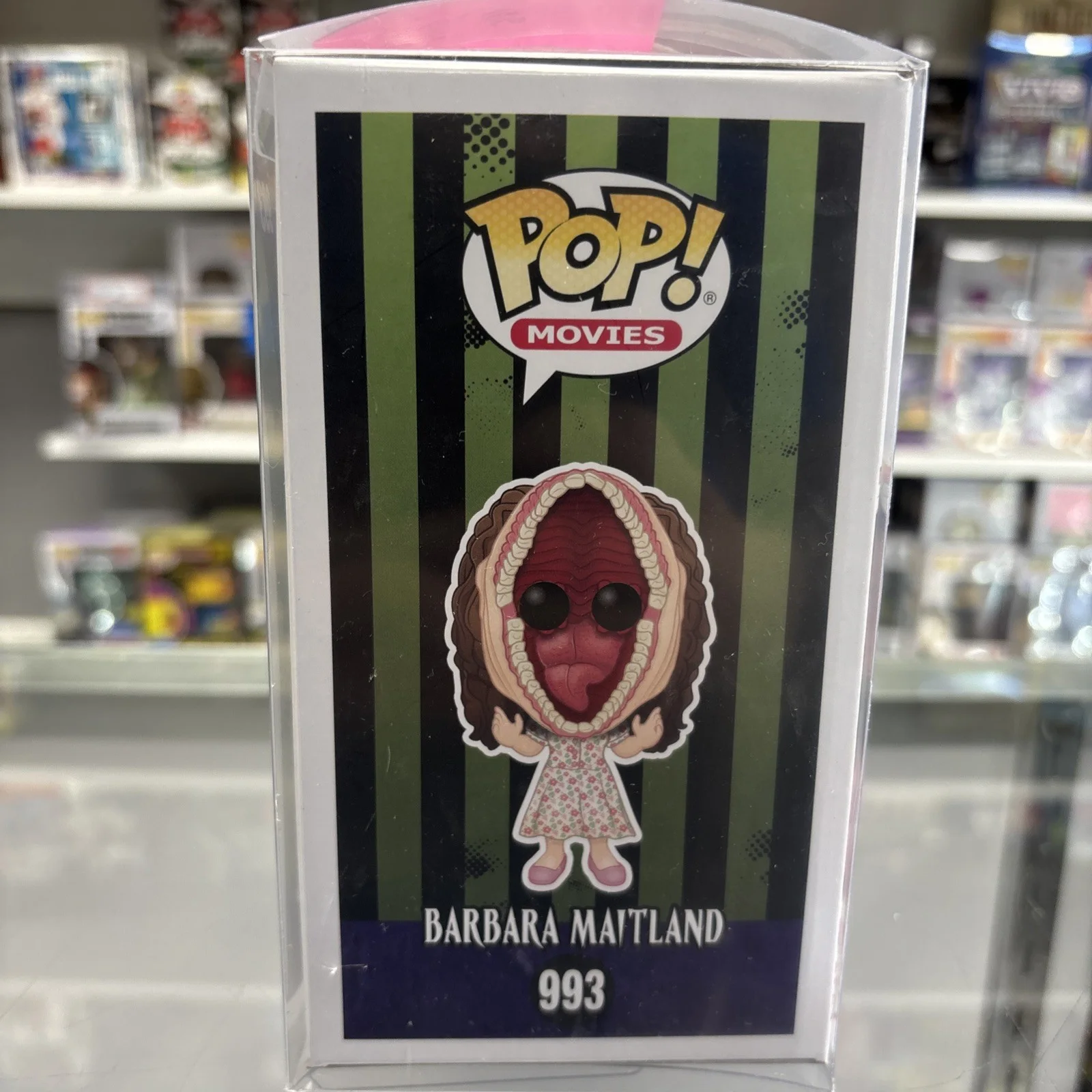 Geena Davis — Geena Davis Autographed Barbara Maitland Beetlejuice Funko Pop JSA, image 2