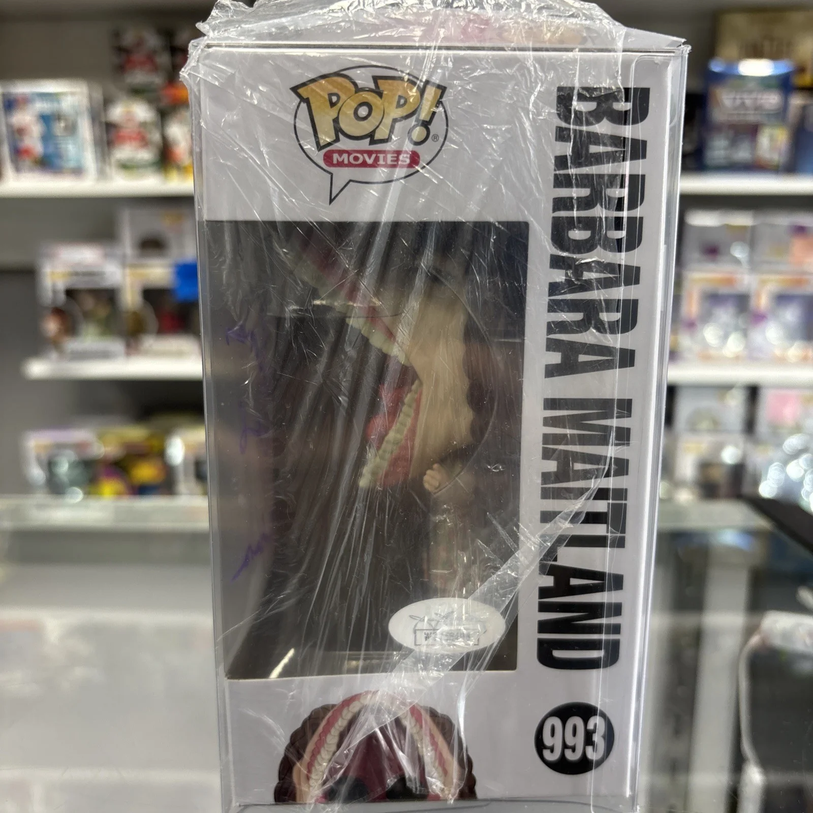 Geena Davis — Geena Davis Autographed Barbara Maitland Beetlejuice Funko Pop JSA, image 4