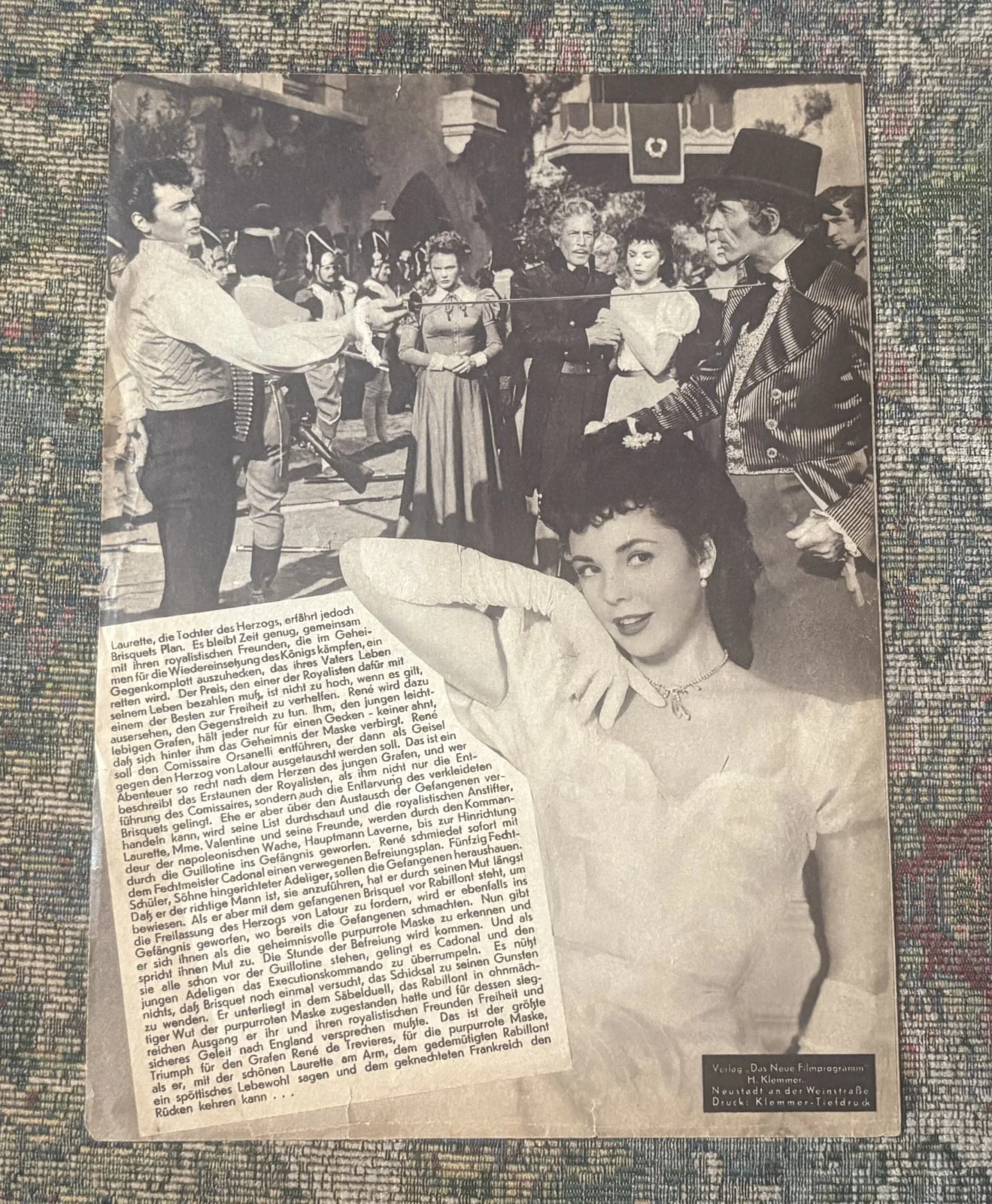 Tony Curtis — Tony Curtis SIGNED German Program, The Purple Heart, Die Purpurrote Mask, 1955!, изображение 4