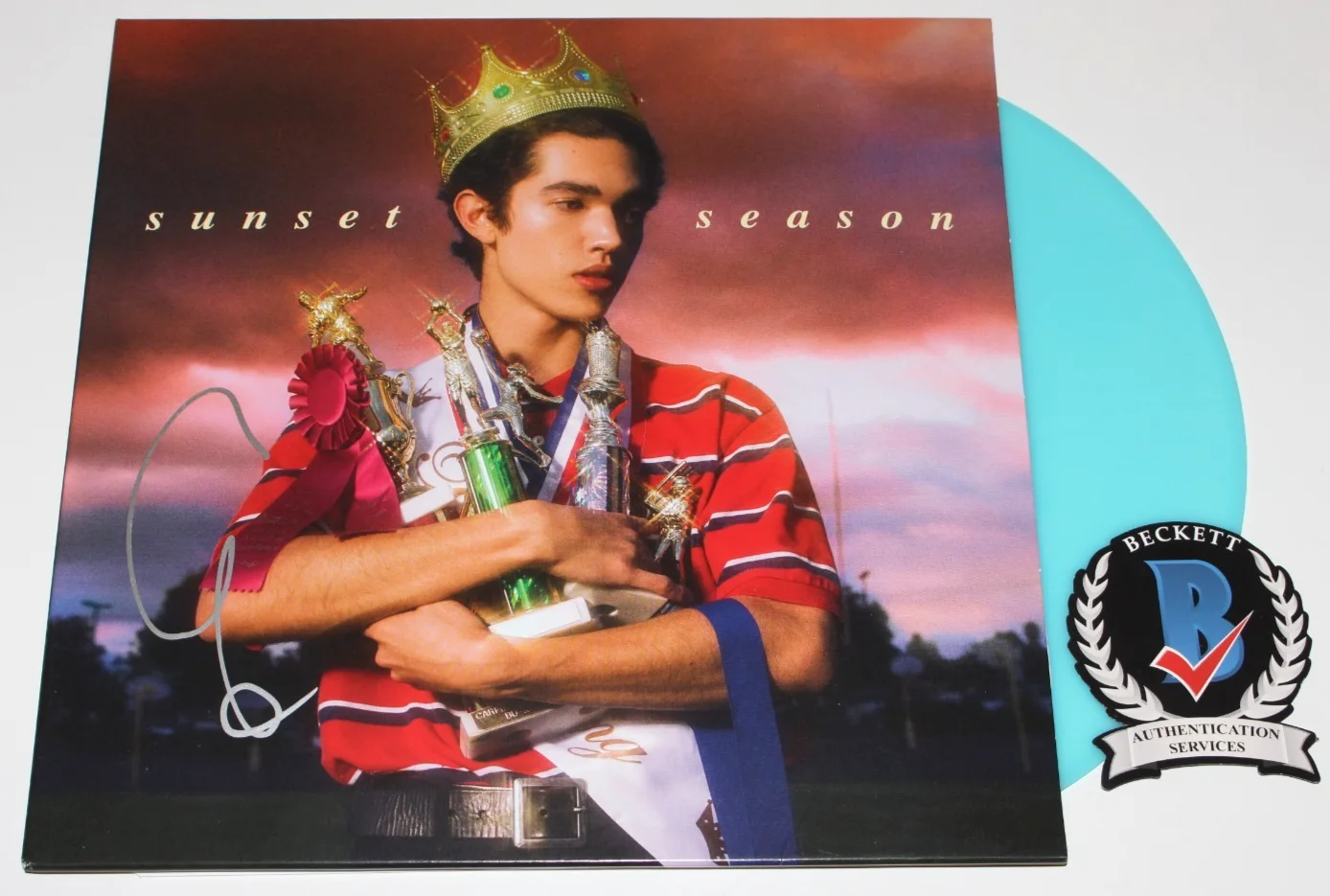 SINGER CONAN GRAY 'SUNSET SEASON' SIGNED ALBUM VINYL RECORD LP BECKETT BAS COA, изображение 2