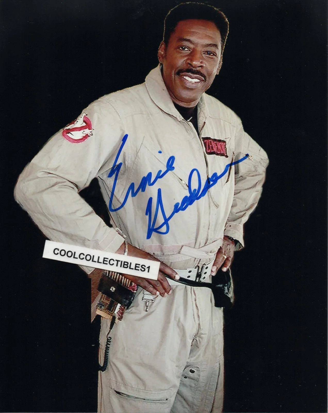 ERNIE HUDSON — ERNIE HUDSON "GHOSTBUSTERS" IN PERSON SIGNED 8X10 COLOR PHOTO COA