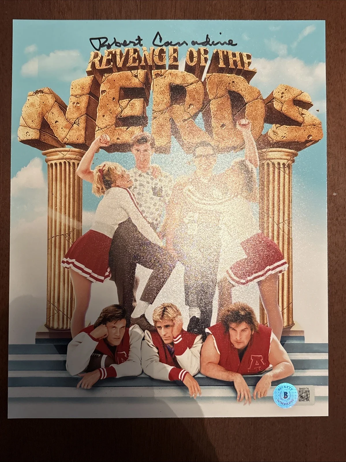 ROBERT CARRADINE REVENGE OF THE NERDS BECKETT/COA SIGNED 8X10 PHOTO, изображение 2