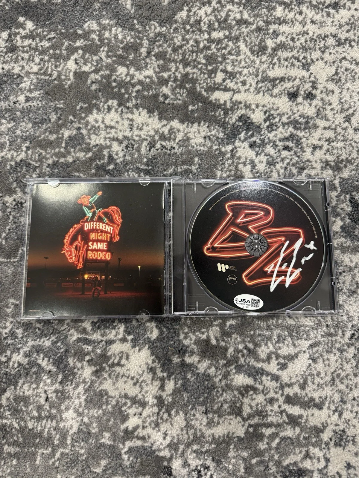 Bailey Zimmerman Signed Autographed Different Night Same Rodeo CD JSA COA, image 3