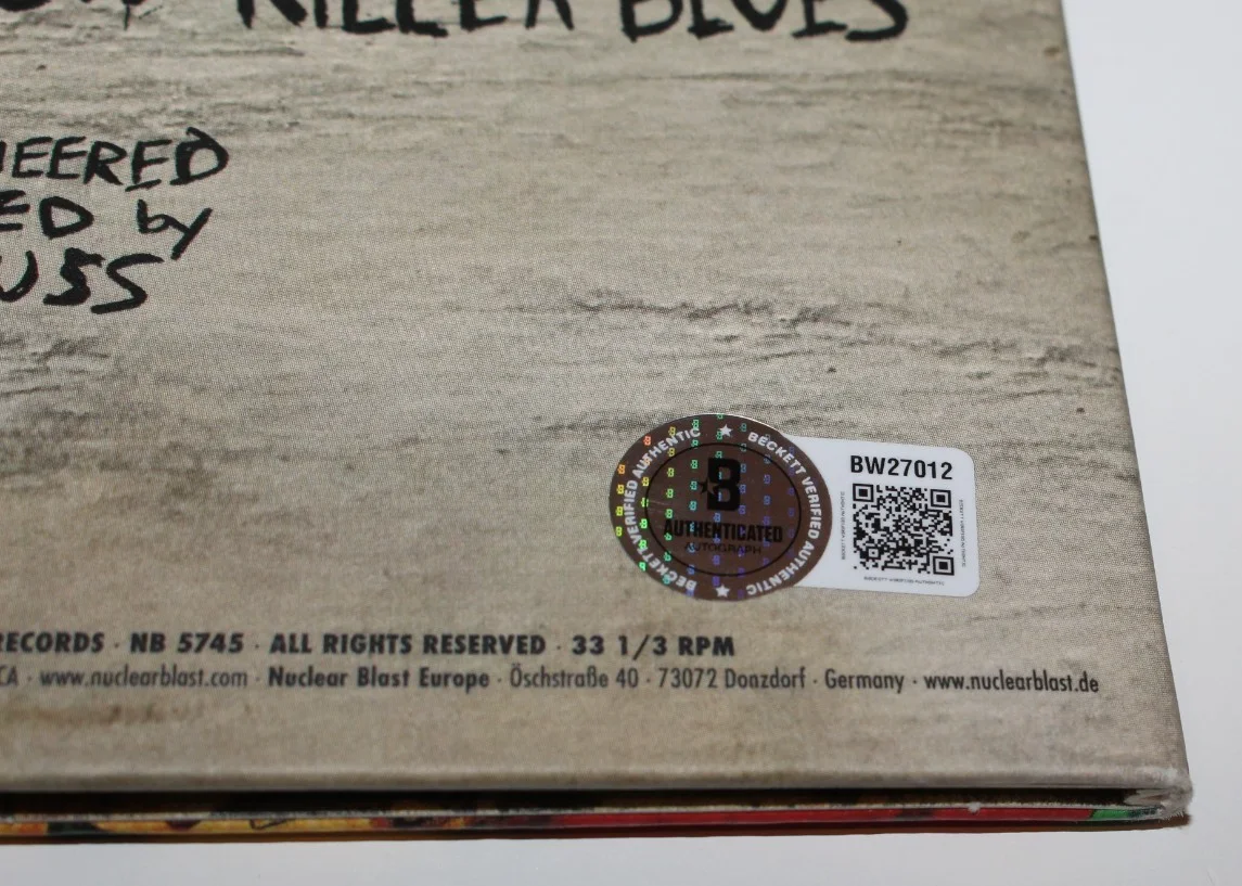 JOHN 5 SIGNED ROB ZOMBIE 'LUNAR INJECTION' ALBUM VINYL RECORD LP BECKETT BAS COA, image 3