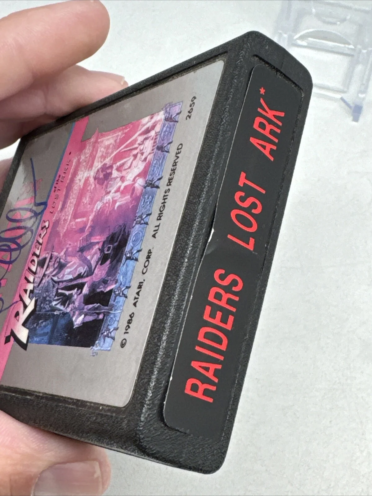 Karen Allen — Karen Allen Signed Raiders Of The Lost Ark Atari Error Cartridge Beckett COA, изображение 5