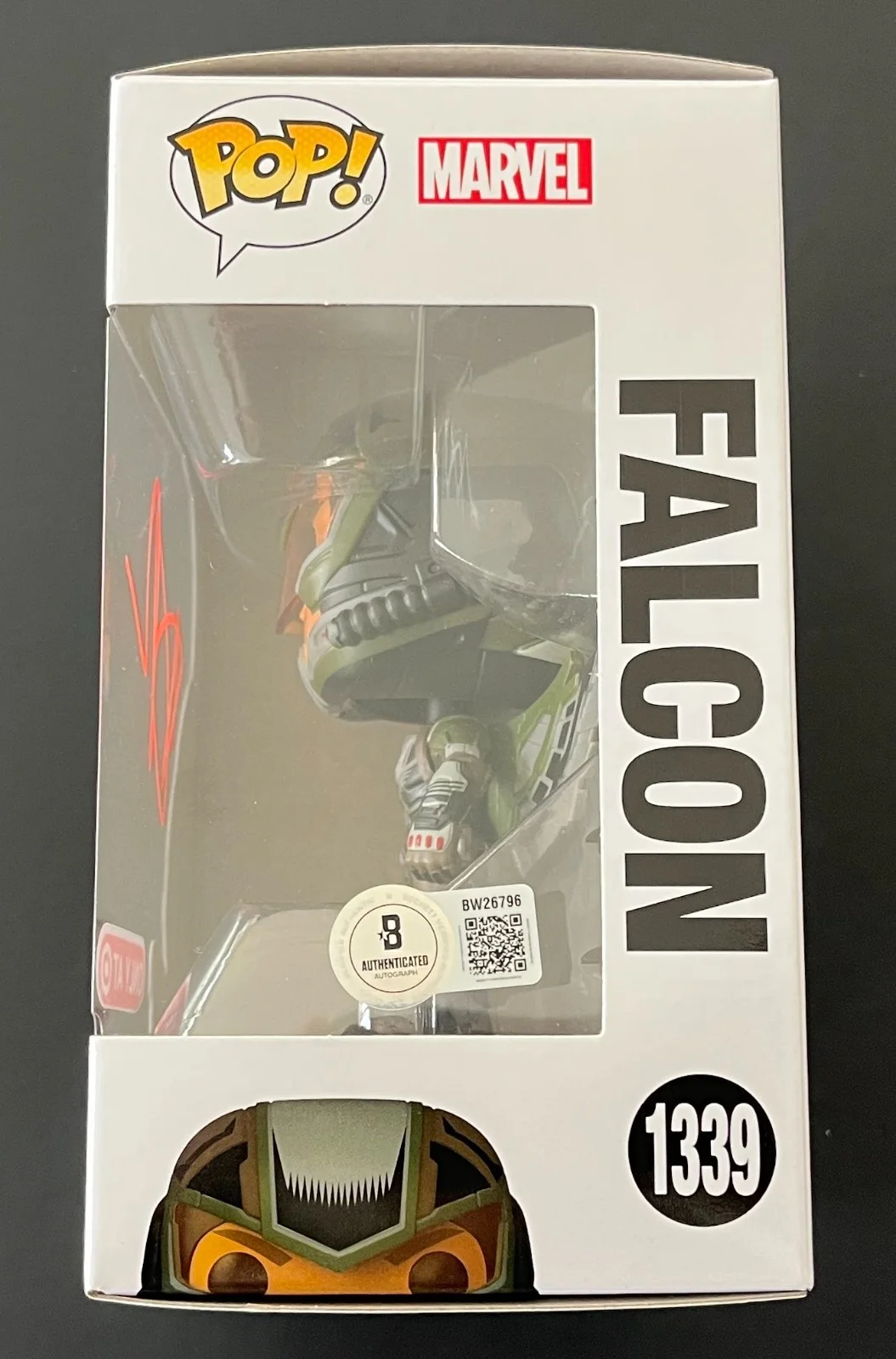 DANNY RAMIREZ SIGNED CAPTAIN AMERICA FALCON 1339 FUNKO w/EXACT PROOF BECKETT COA, image 3