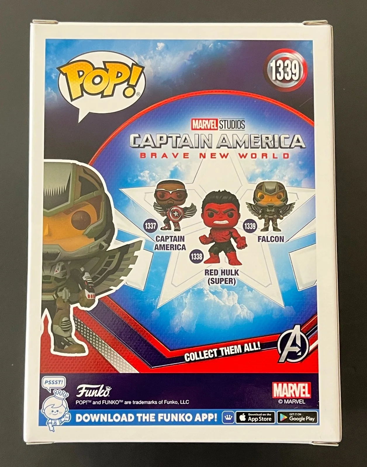 DANNY RAMIREZ SIGNED CAPTAIN AMERICA FALCON 1339 FUNKO w/EXACT PROOF BECKETT COA, image 4