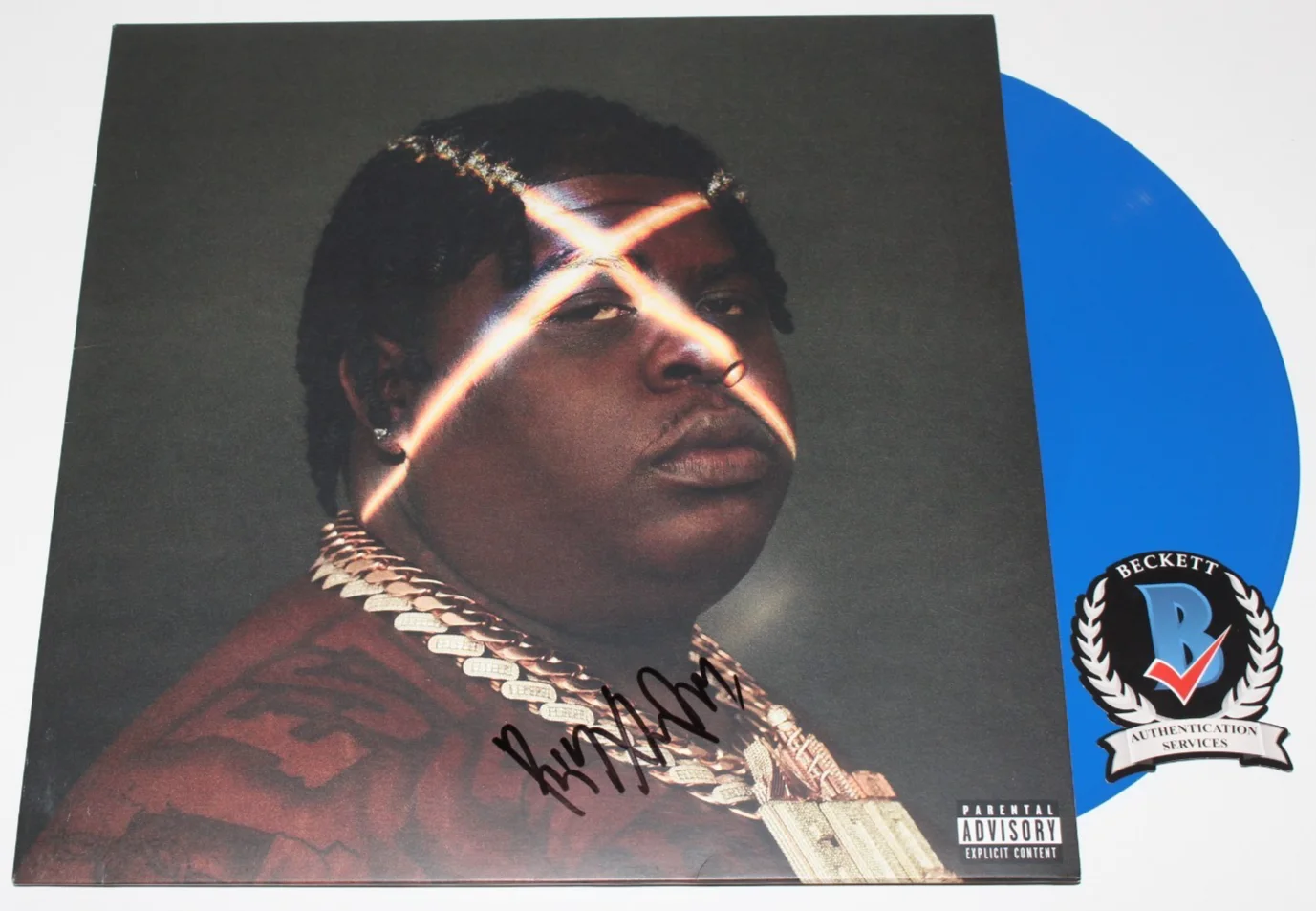 BIGXTHAPLUG SIGNED 'TAKE CARE' VINYL RECORD ALBUM LP RAPPER BECKETT BAS COA, изображение 2