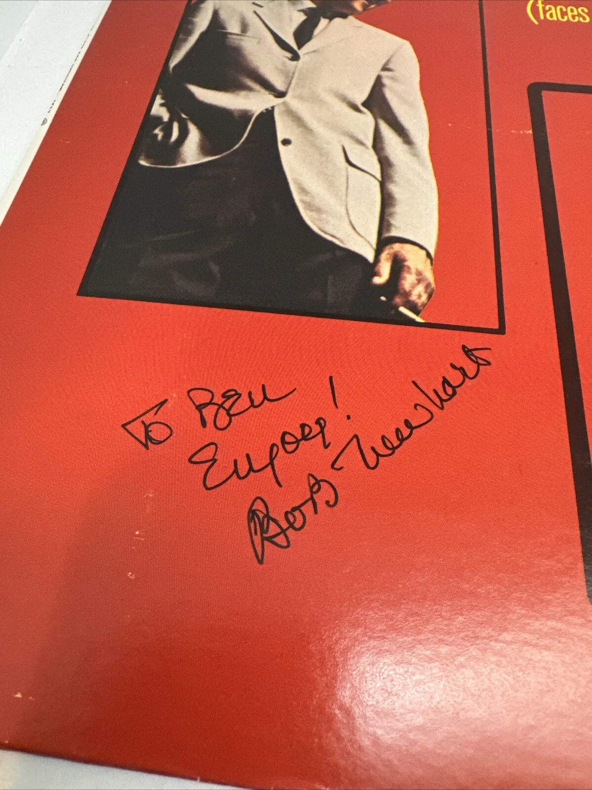 Bob Newhart — BOB NEWHART SIGNED VINYL LP AUTOGRAPH Faces W1517 Auto, image 2