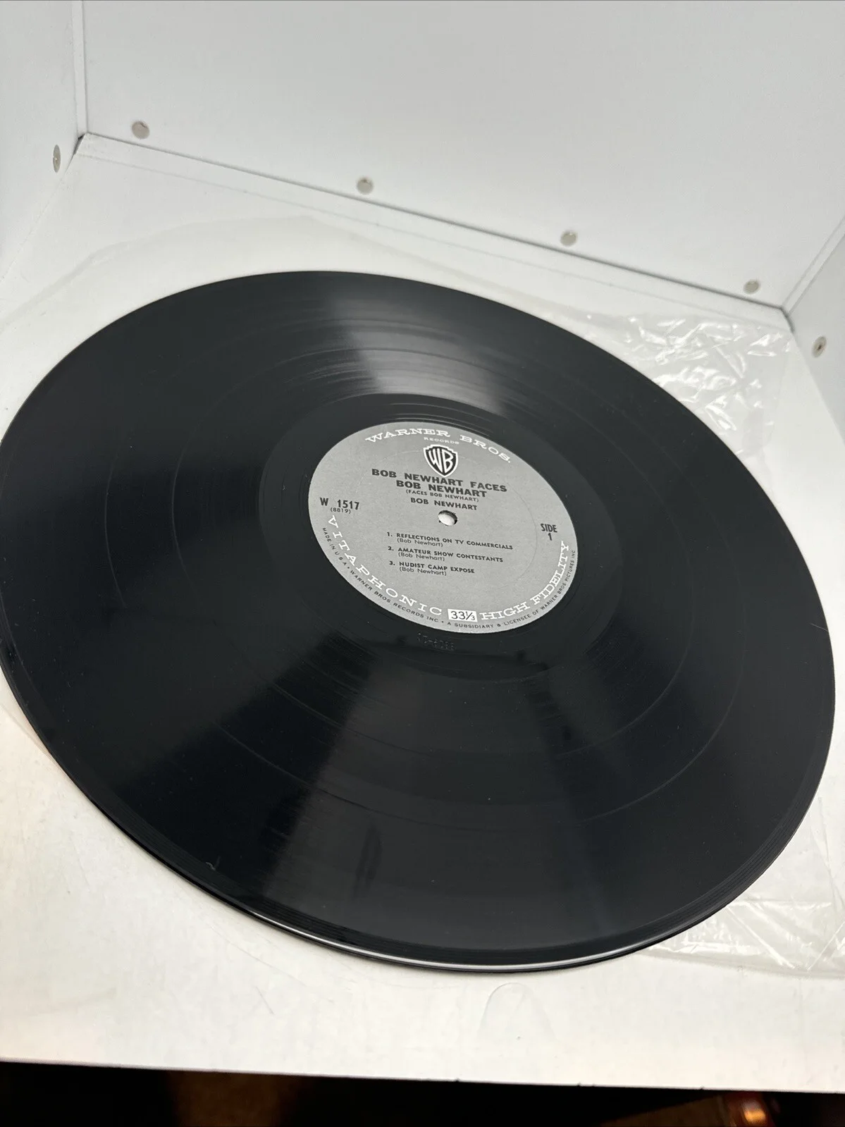Bob Newhart — BOB NEWHART SIGNED VINYL LP AUTOGRAPH Faces W1517 Auto, image 4