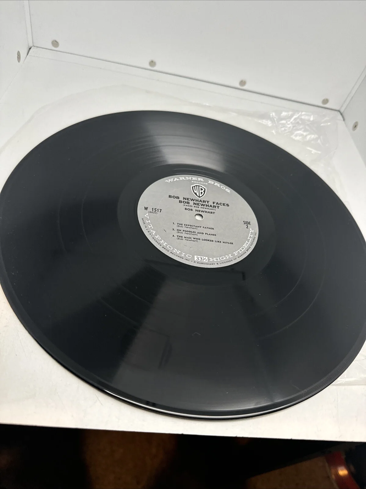 Bob Newhart — BOB NEWHART SIGNED VINYL LP AUTOGRAPH Faces W1517 Auto, image 5