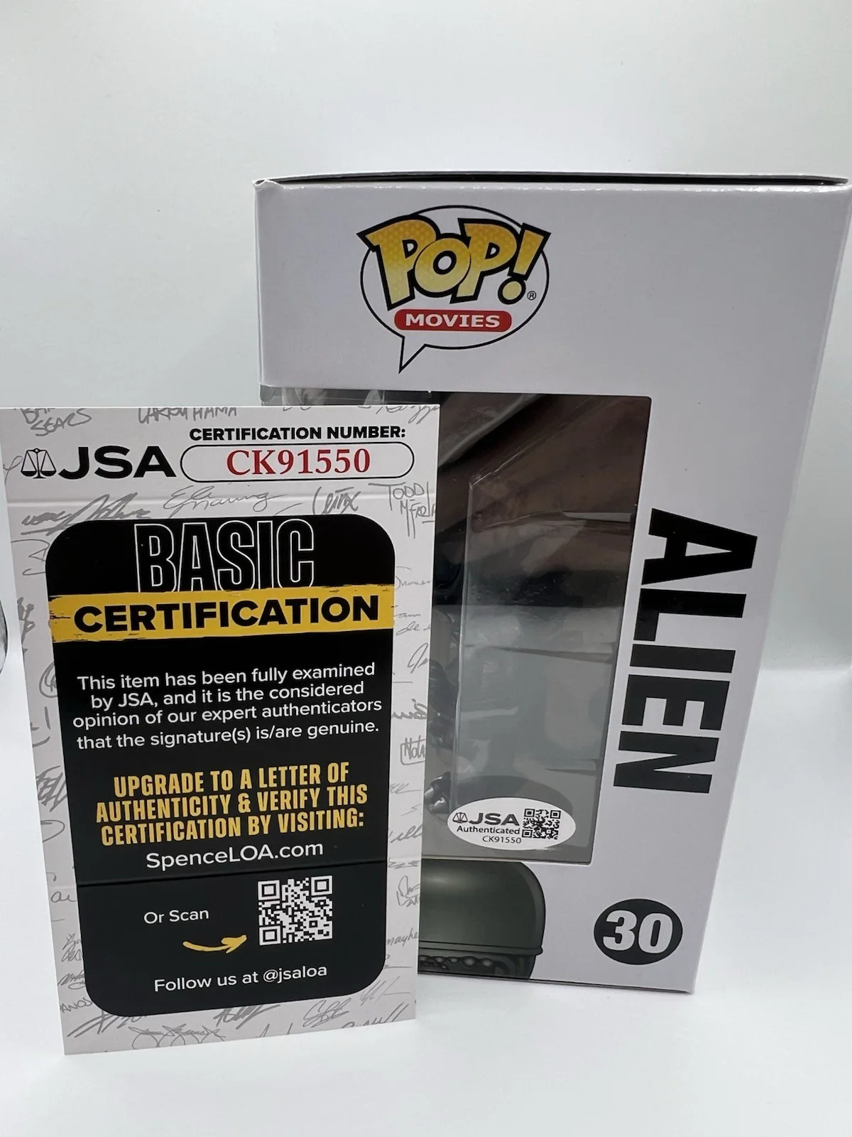 Michael Biehn Signed Autographed Alien Funko Pop! #30 w/ JSA COA, image 4