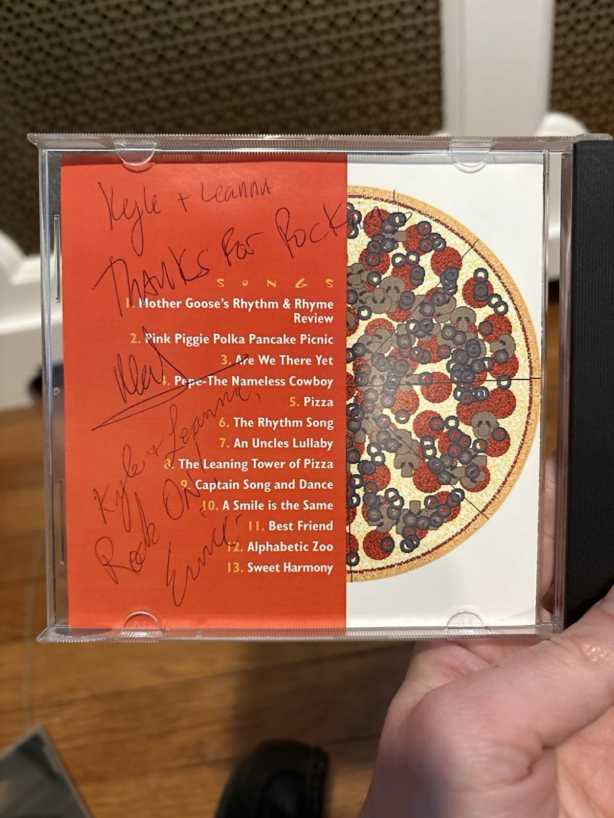 Ernie & Neal Friends, Family & Pizza CD SIGNED Autographed 2000 Kids Music, изображение 3